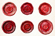 Seal Wax Letter Red Stamp Bundle, an Illustration by DreamCafeArt (Thumbnail 3 of 7)