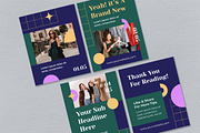 Green Fashion Instagram Carousel, a Social Media Template by UICreative (Thumbnail 3 of 4)