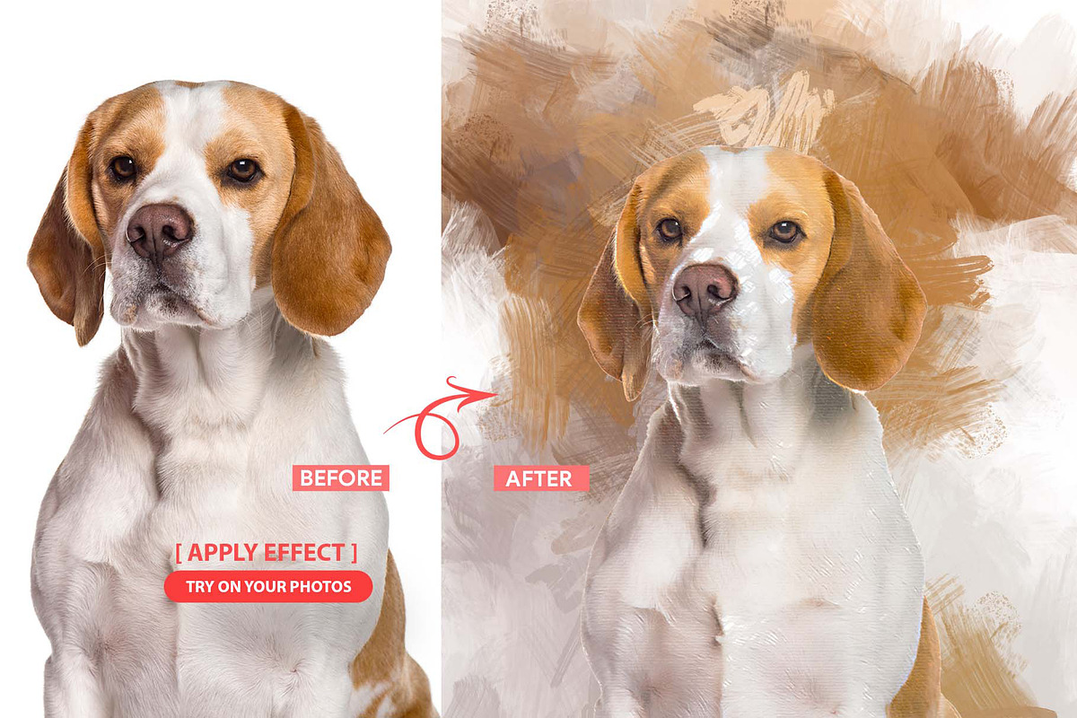 Impasto Canvas Photoshop Action, an Action Add-On by MRI STUDIO (Photo 12 of 17)