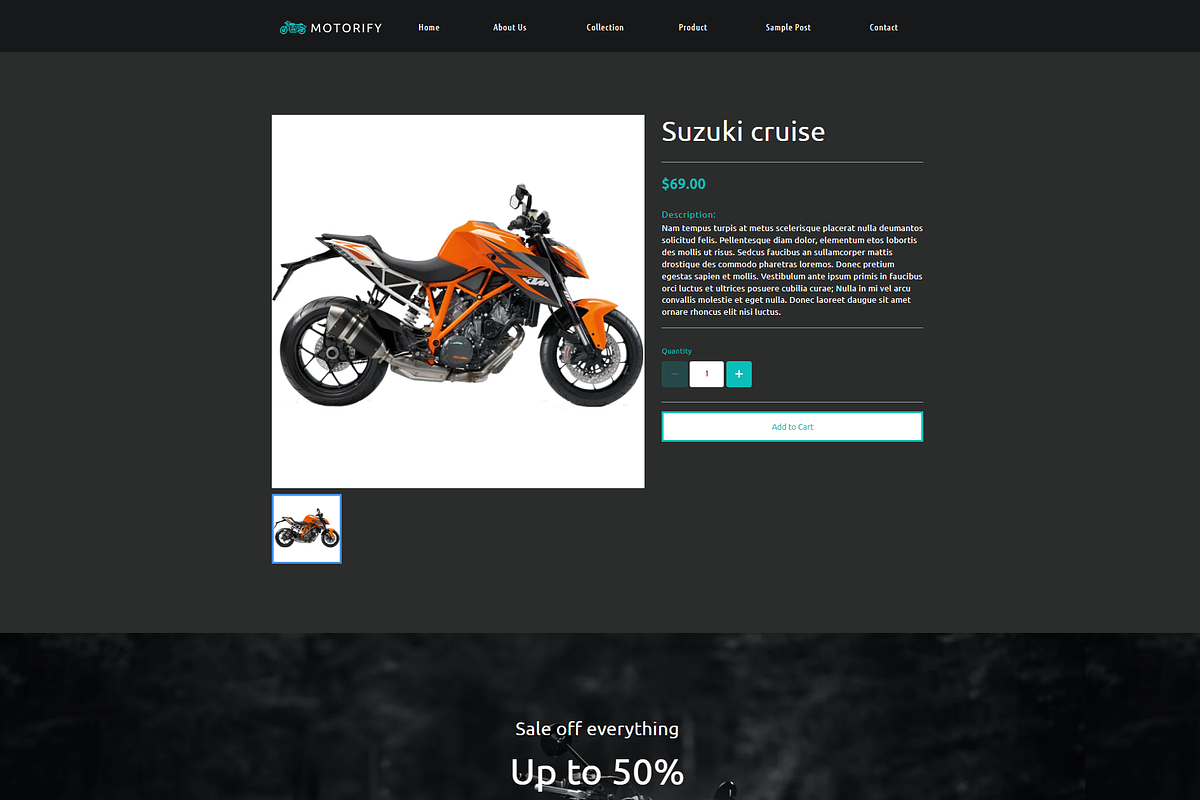 Motorify | Pagefly Shopify Template, a Shopify Template by LTheme (Photo 2 of 2)