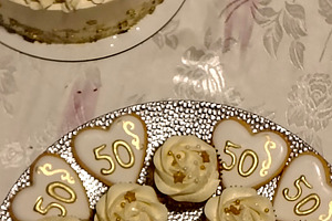 Birthday sweet table in high angle view, a Food & Drink Photo by DanFLCreativo