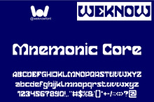 Mnemonic Core font