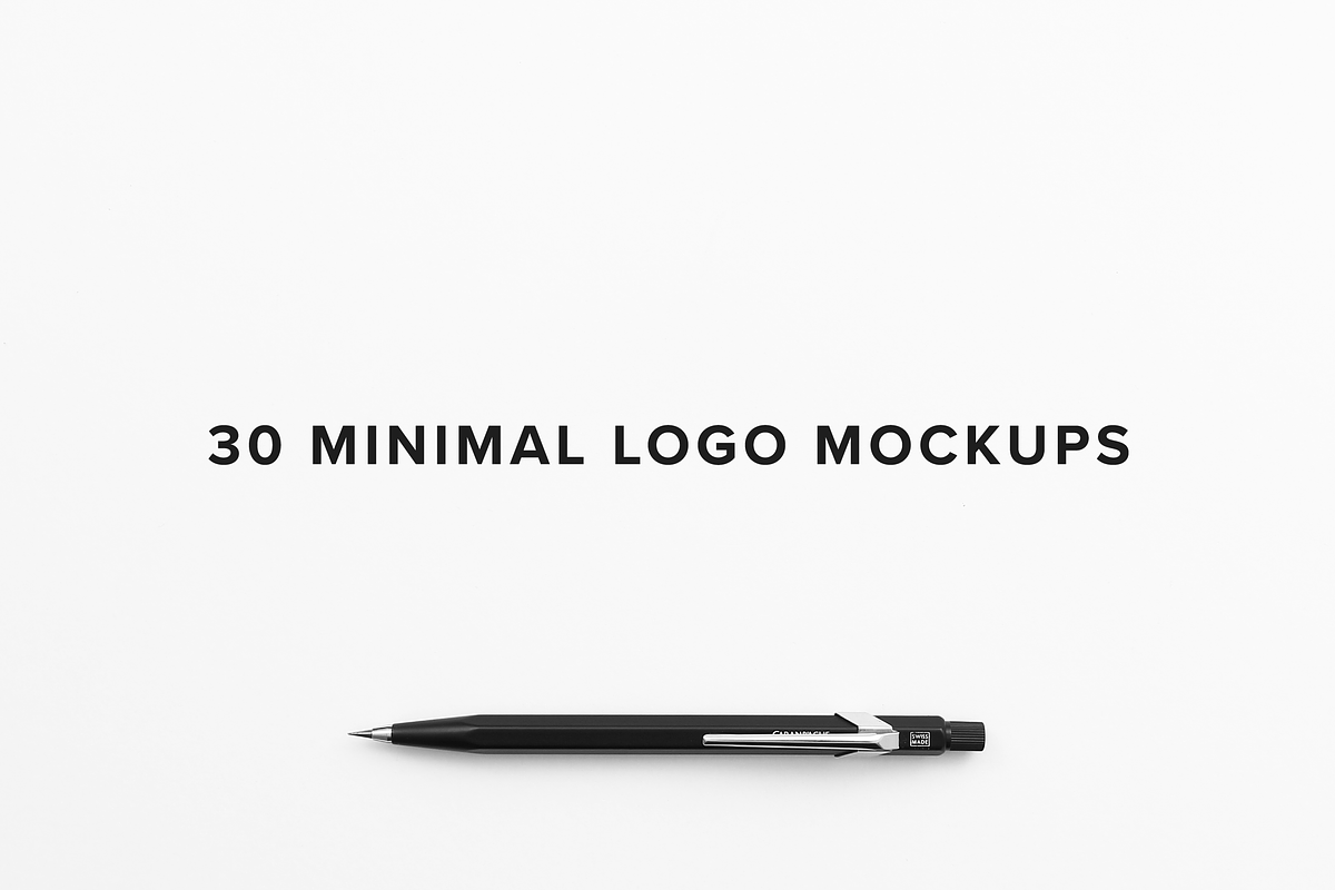 30 Minimal Logo Mockups, a Product Mockup by PaulStancel (Photo 1 of 9)