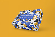 Cardboard Gift Box Mockup, a Packaging Mockup by Qaleb Studio (Thumbnail 1 of 3)