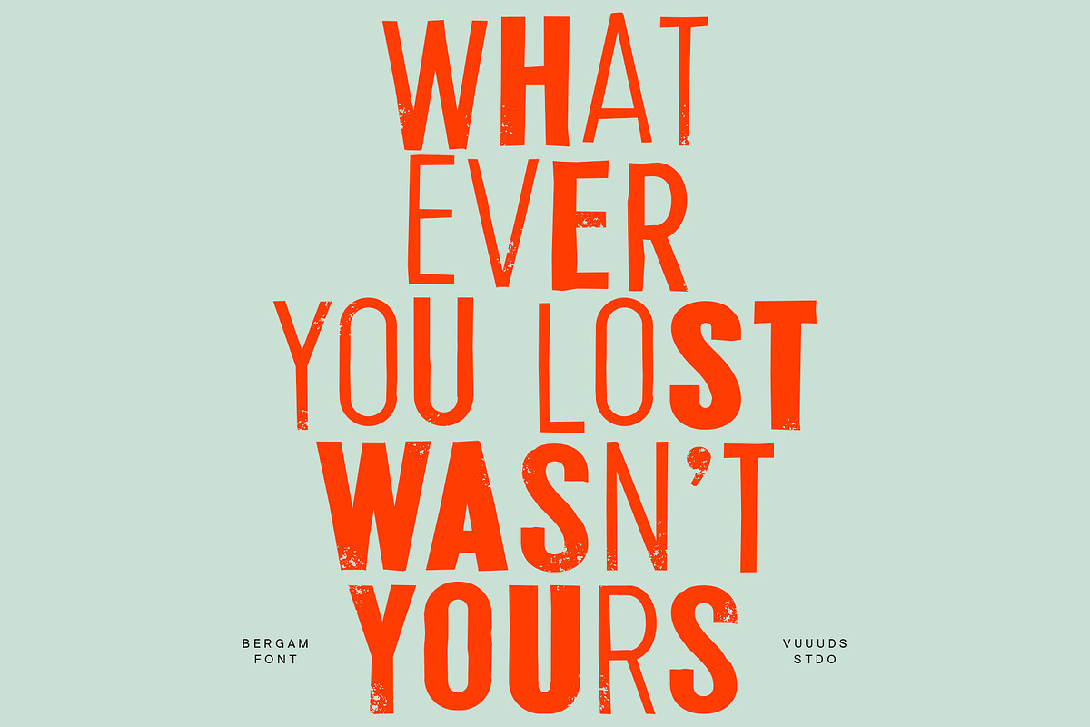 Bergam Font, a Sans Serif Font by vuuuds (Photo 8 of 10)