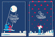 5 Valentine's Day Romantic Cards, a Decorative Illustration by Alexander Baidin (Thumbnail 2 of 5)