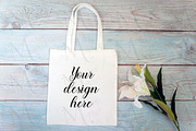 22 Cotton Tote bag Mockup Bundle., a Print Template by MockupMarket (Thumbnail 16 of 23)