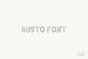 Gusto Bubble Font, a Sans Serif Font by Olive & Lu Paper (Thumbnail 1 of 2)