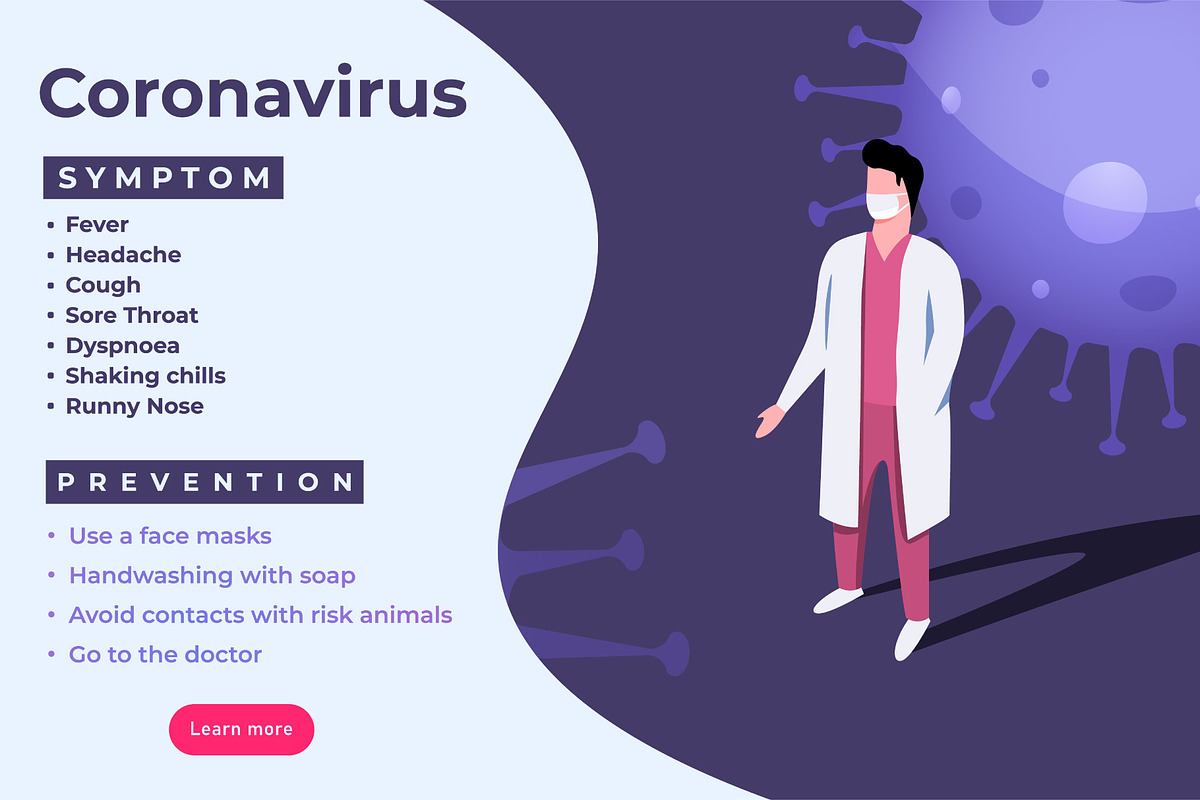 Covid-19 Coronavirus Illustrations, a Templates & Theme by Roman Paslavsky (Photo 2 of 8)