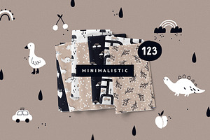 Minimalistic patterns bundle