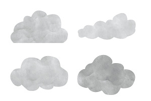 Watercolour Clouds Set 1 Procreate