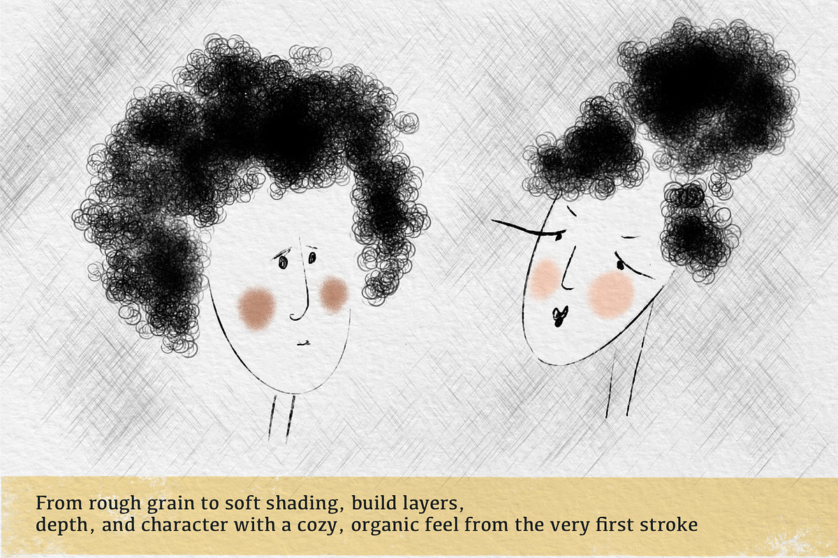 Realistic Dry Media Procreate Brush, a Brush Add-On by HabitusDesigns (Photo 4 of 8)