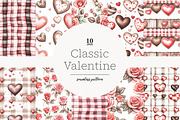 Romantic Valentines Day Digital Pape, a Pattern Graphic by GlamArtZhanna (Thumbnail 1 of 4)