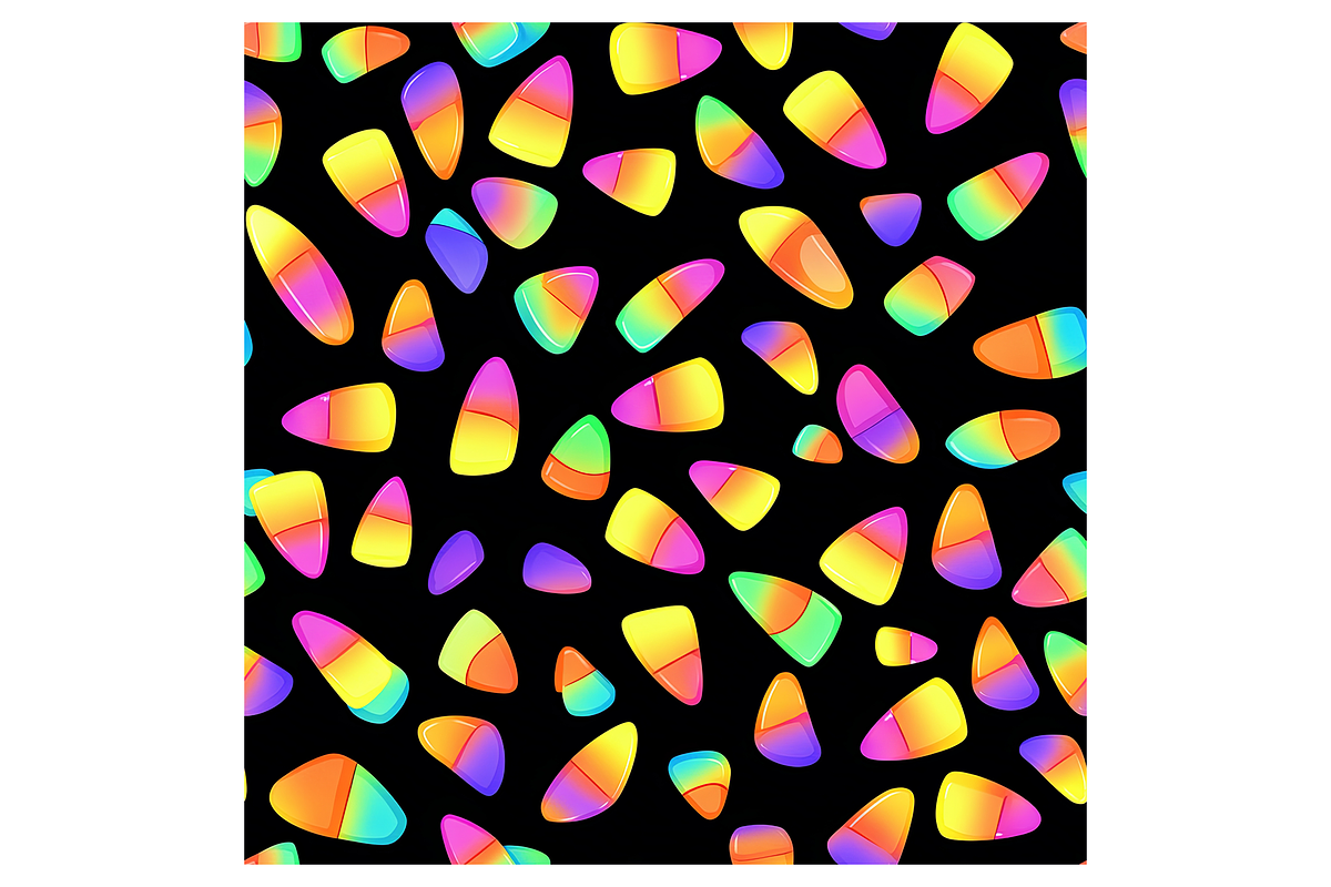 Neon Halloween Digital Paper, a Pattern Graphic by Chromolume Studio (Photo 7 of 28)