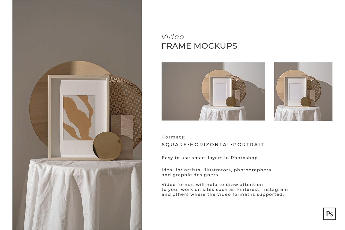 Video&Photo Frame mockups, a Print Template by Una Matison (Photo 11 of 13)