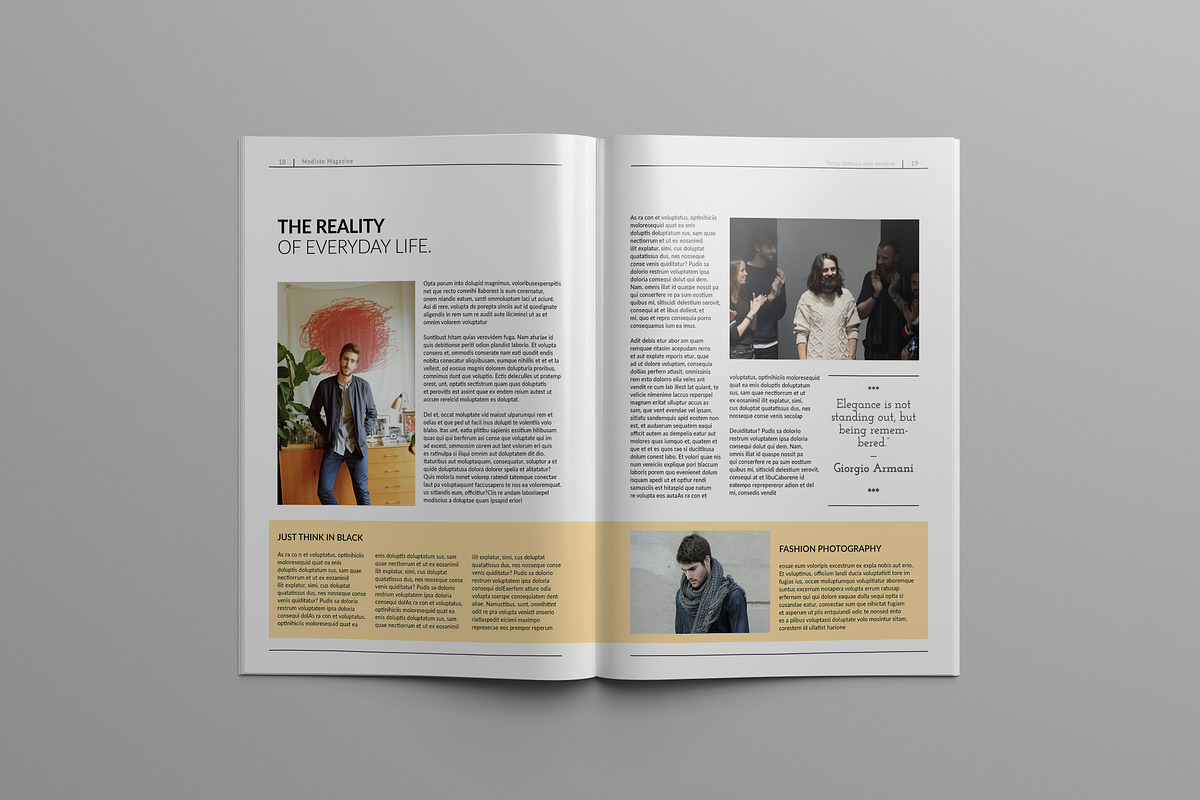 Modiste Magazine 40%OFF, a Magazine Template by Kingtown (Photo 5 of 7)