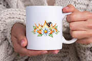Daisy Flower & Halloween Clipart, an Illustration by Watercolor design (Thumbnail 3 of 6)
