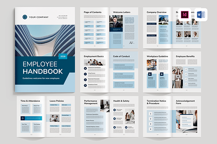 HR Employee Handbook, a Brochure Template by Leaflove