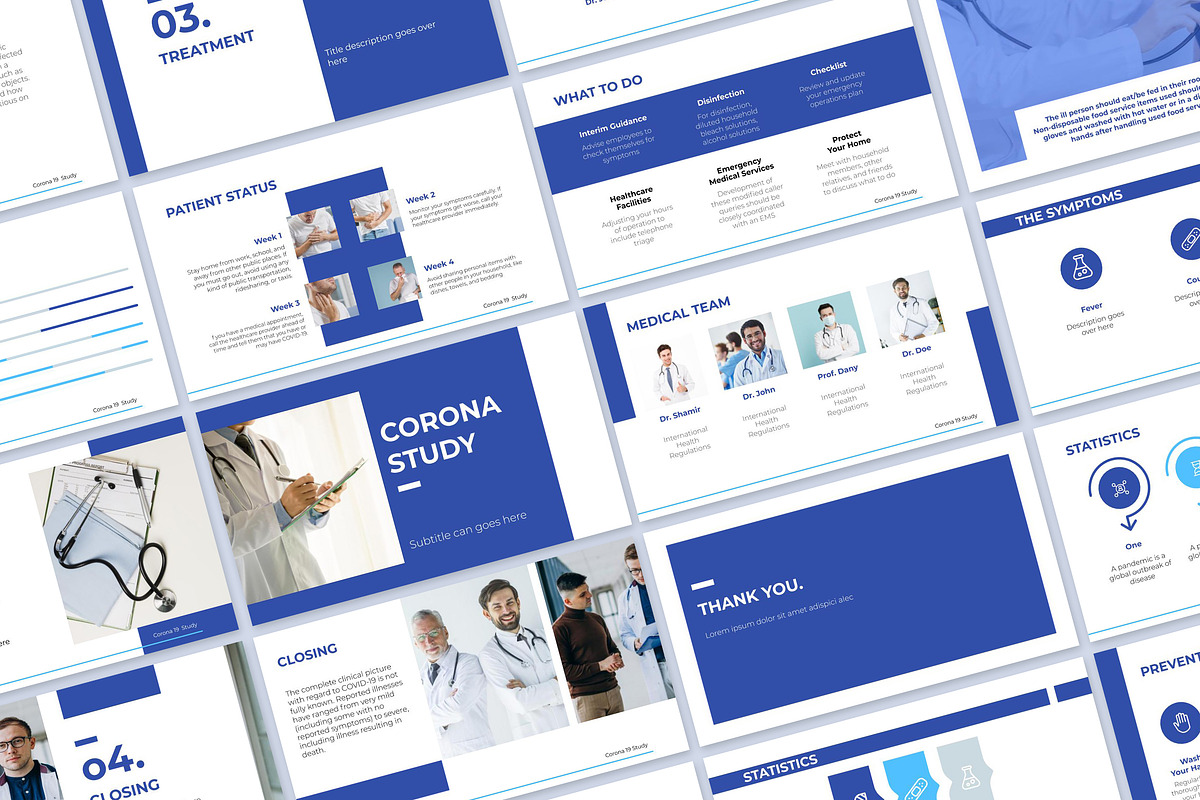 Coronavirus Google Slides, a Templates & Theme by Fitra Noor (Photo 1 of 3)