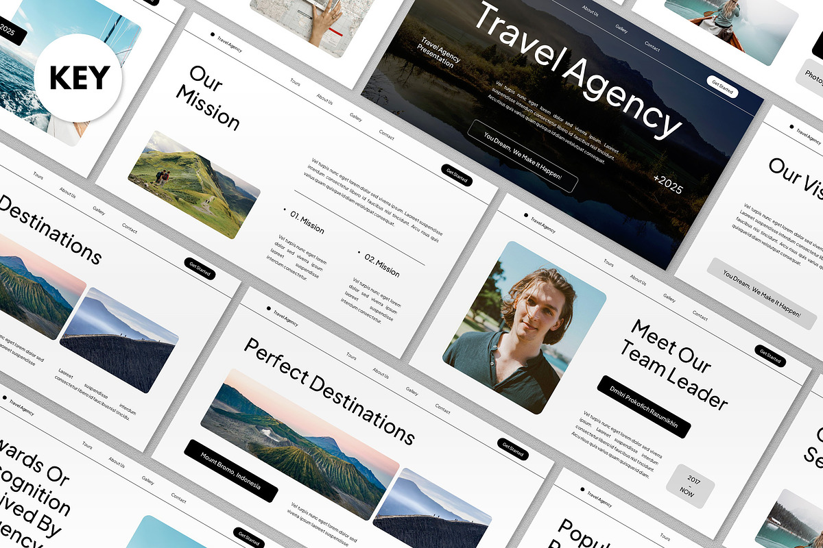 White Black Travel Agency Keynote, a Presentation Template by graphicook (Photo 1 of 4)