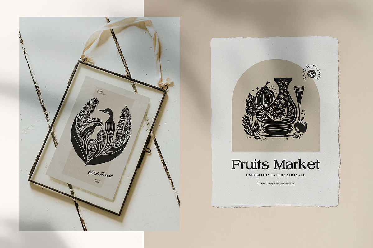 Linocut | Poster Builder, an Object Graphic by KetteCreate (Photo 12 of 14)