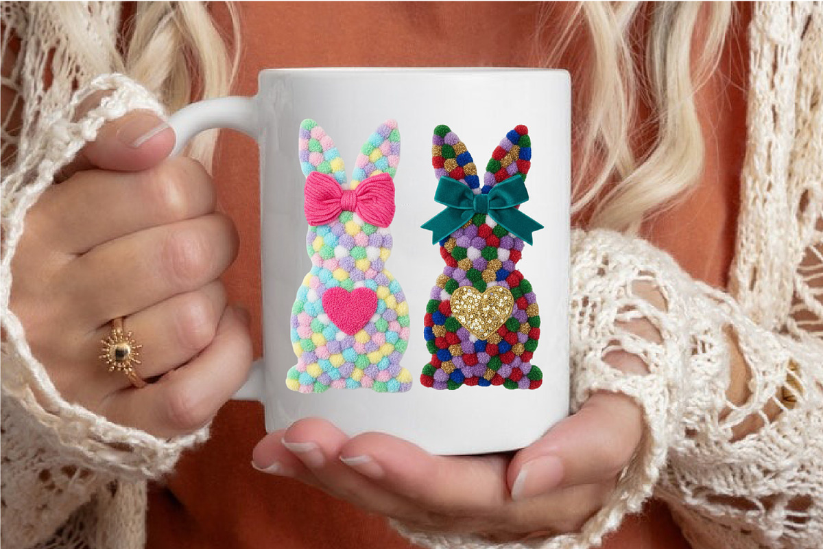 Faux Yarn Easter Png Easter Bunny Pn, an Illustration by designcity5 (Photo 7 of 9)