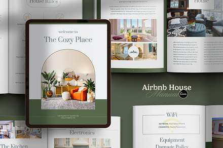 Airbnb House Manual, a Magazine Template by Creatif Foundry
