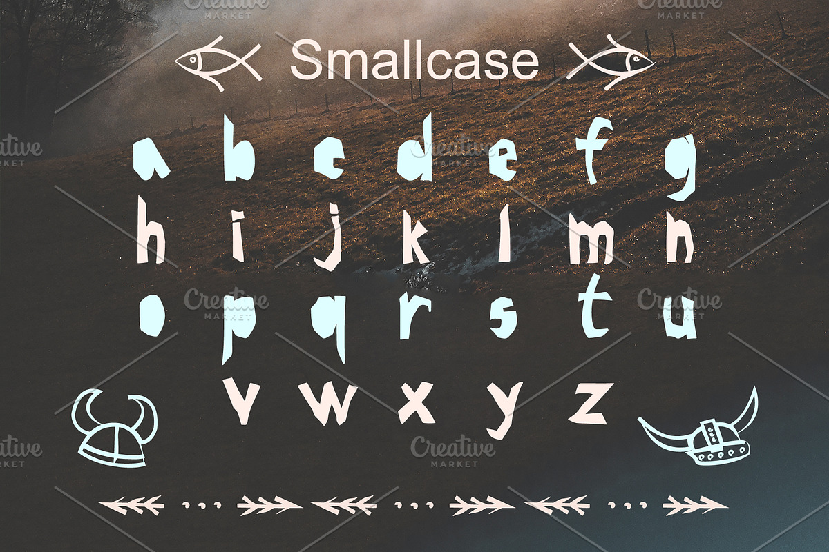BRAVE-VIKING OTF font preview 3