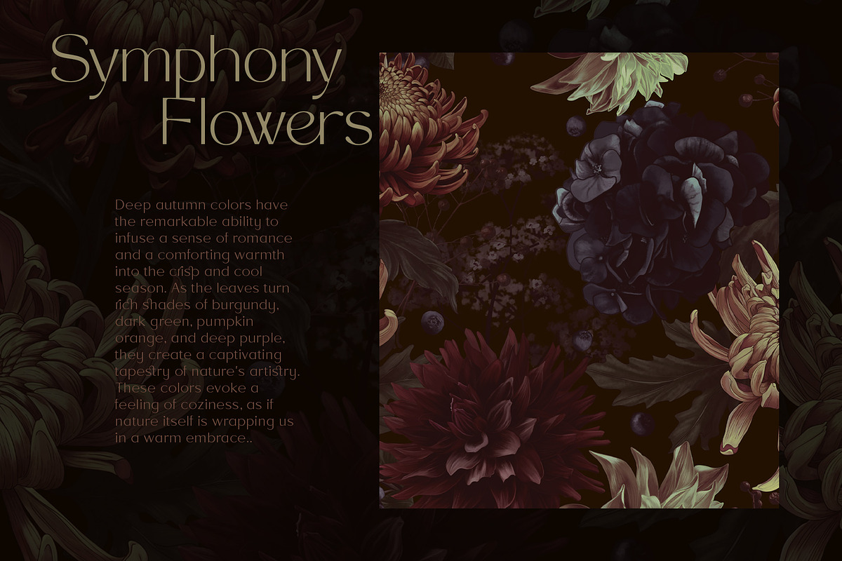 Seamless Patterns Symphony of Flower, a Pattern Graphic by Yana Dobrik (Photo 3 of 13)