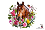 Horse Clipart PNG Bundle, a Graphic by Clipart Bloom (Thumbnail 4 of 12)