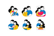Couple Valentine's Day Icon Set, an Icon by MEDZ (Thumbnail 5 of 5)