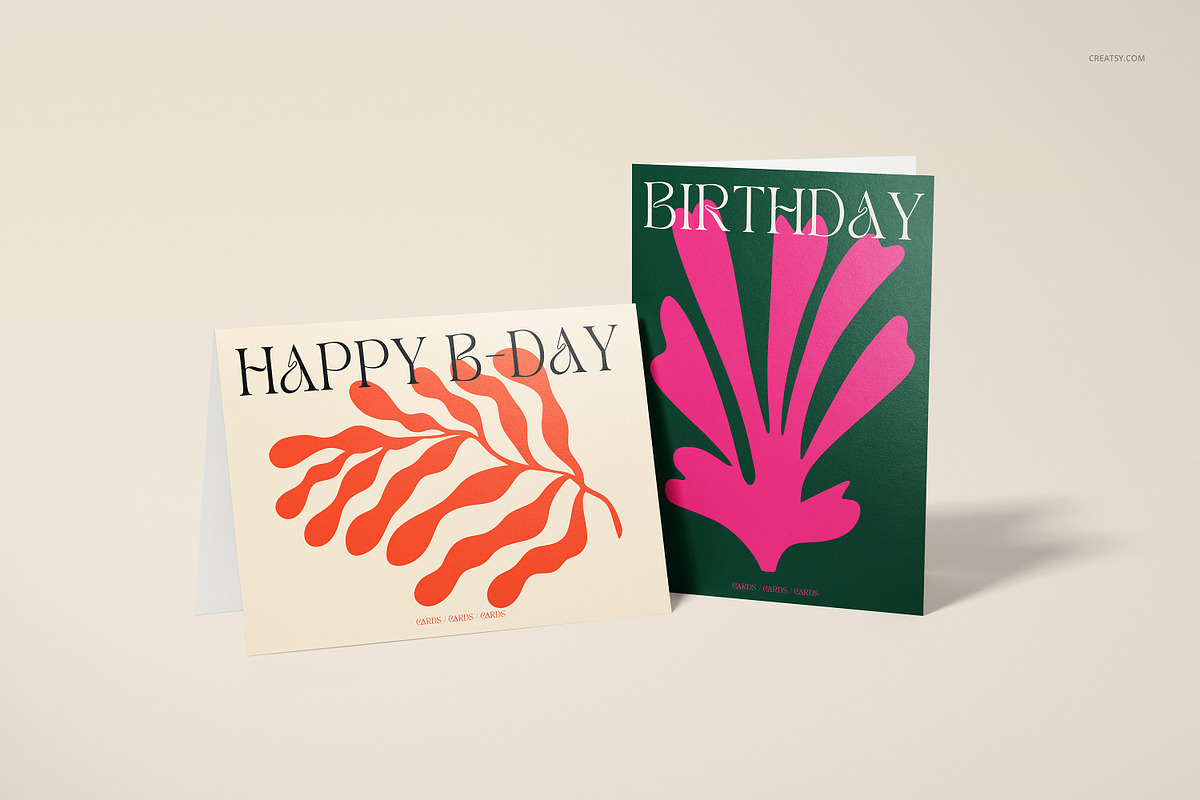 5x7 Folded Greeting Cards Mockup Set, a Merchandise Mockup by creatsy5 (Photo 29 of 33)