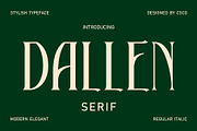 Dallen – Serif Font, a Serif Font by Craft Supply Co. (Thumbnail 1 of 8)