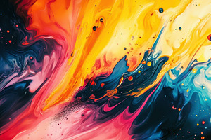 Abstract colorful 4K wallpaper, a Photo by Pavel_design