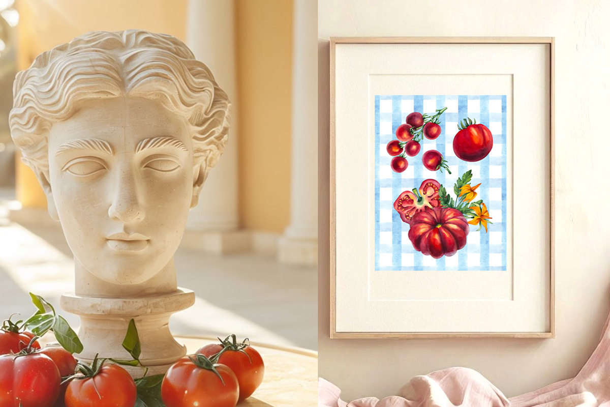 ITALIAN SUMMER Branding Collection, a Food Illustration by SashaKondr (Photo 3 of 13)