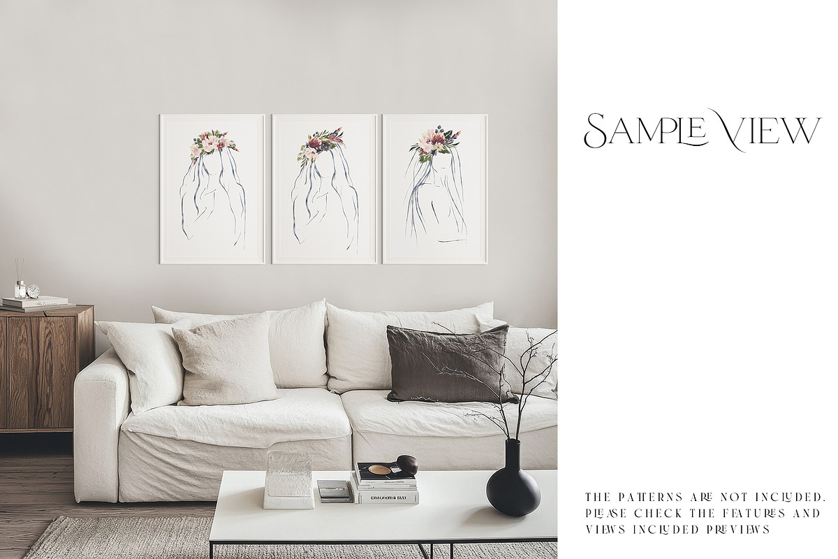 44 Frames and Wallpaper Mockup, a Product Mockup by mock-ups (Photo 9 of 9)