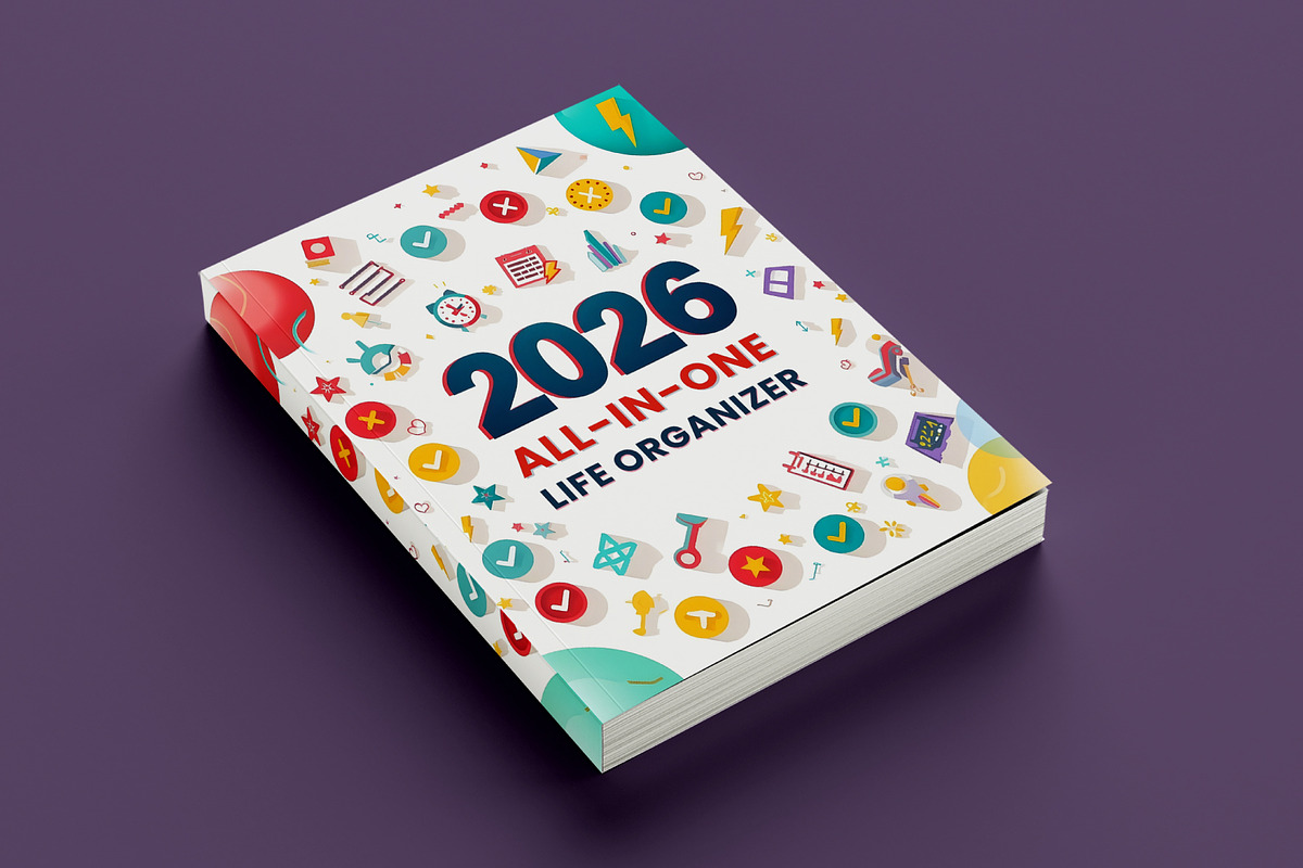 2026 All-in-One Life Organizer Canva, a Stationery Template by Mustafiz (Photo 2 of 8)