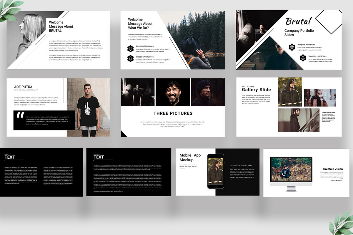 Brutal Creative Keynote, a Presentation Template by Infinity Vector Studio (Photo 3 of 5)