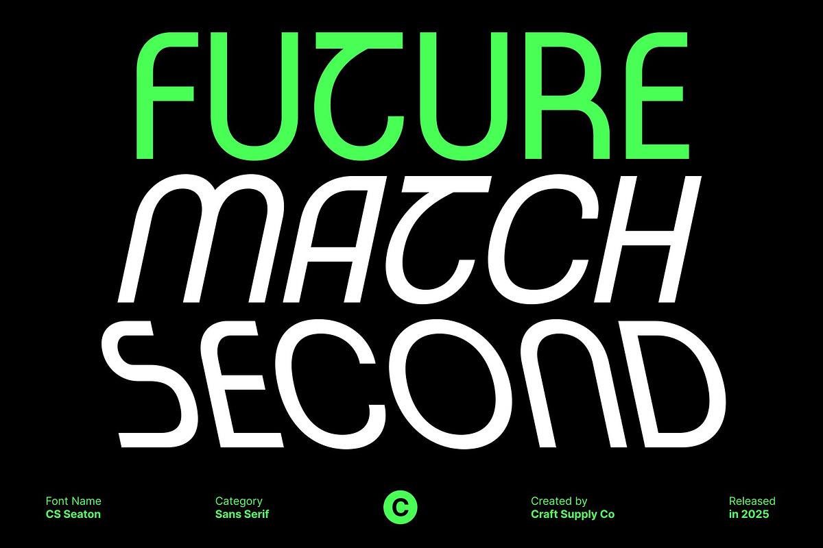 CS Seaton – Sans Serif Typeface, a Sans Serif Font by Craft Supply Co. (Photo 2 of 8)