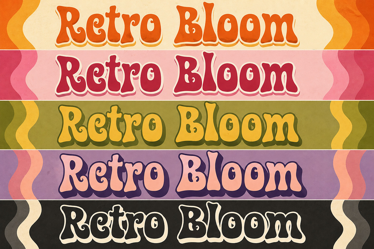 Retro Bloom, a Slab Serif Font by Wow Magic (Photo 4 of 6)