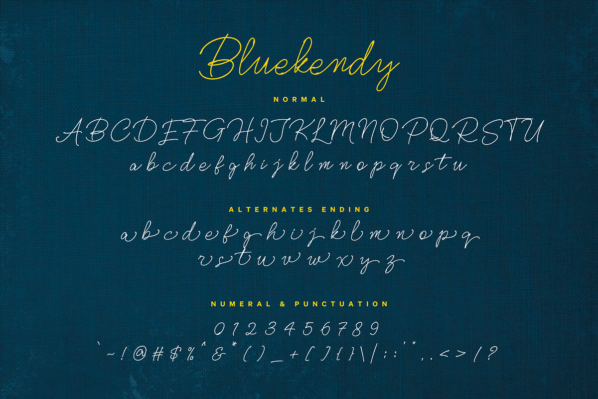 Bluekendy, a Script Font by Drizy (Photo 5 of 9)