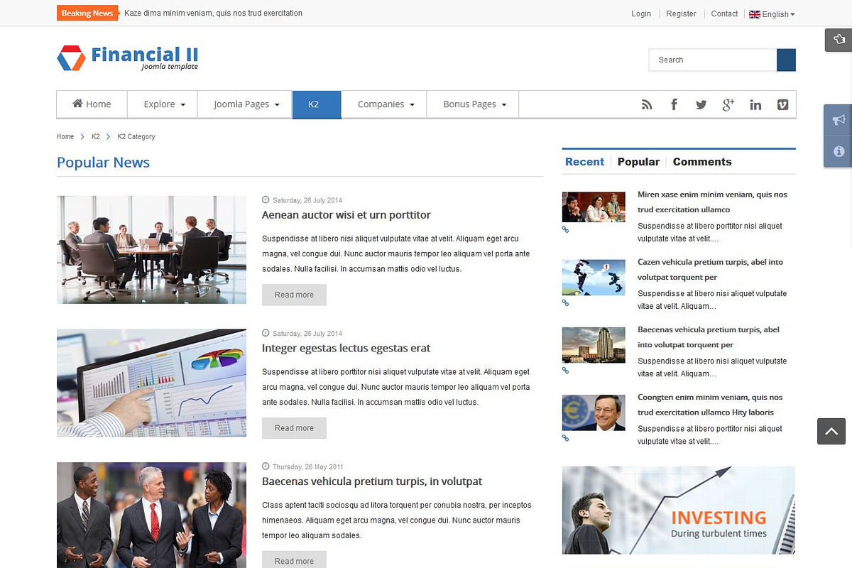 SJ Financial II -Responsive Template, a Websites & App Template by YouTech (Photo 3 of 5)