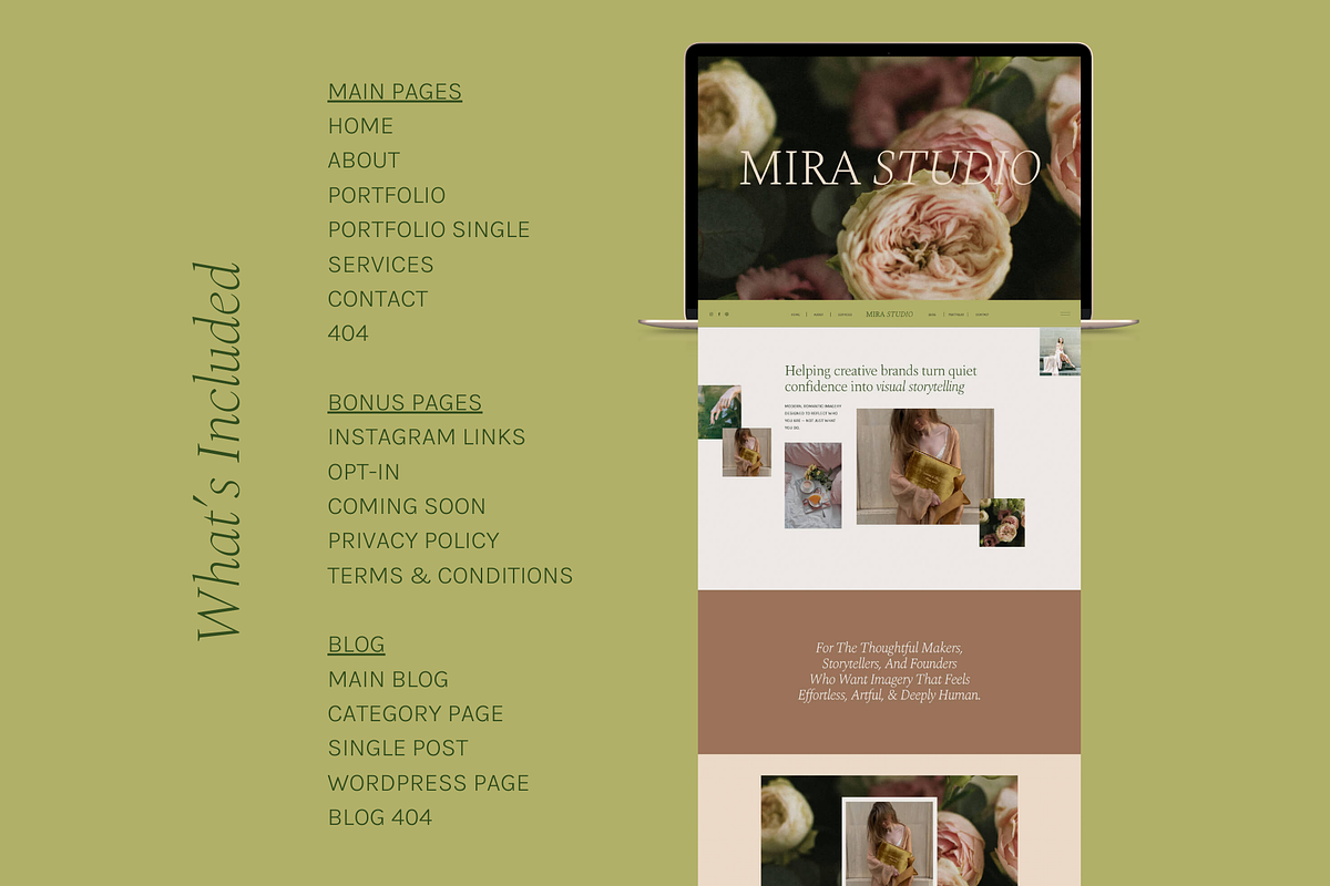 Showit Website Template | Mira, a Websites & App Template by Ladyfang Creative (Photo 4 of 7)