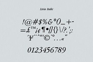 Liria Serif Typeface