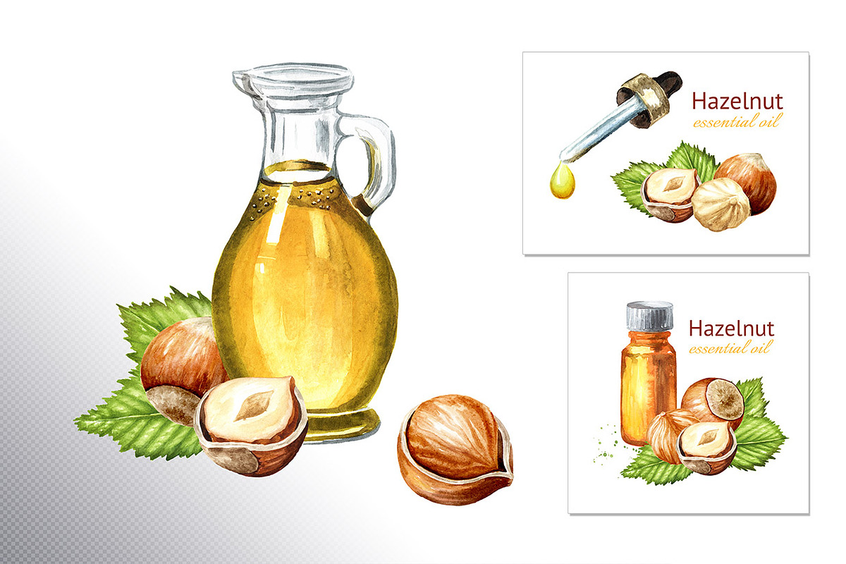 Huzelnuts. Watercolor collection, a Food Illustration by Daria Ustiugova (Photo 15 of 23)