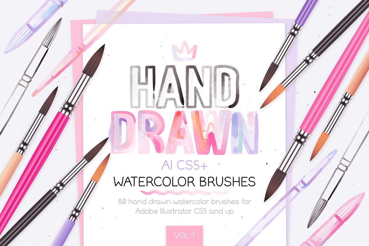 Watercolor Brushes Vol. 1, a Brush Add-On by Side Project (Photo 1 of 6)