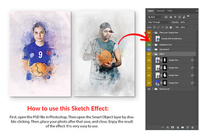 Abstract Watercolor Photoshop Mockup