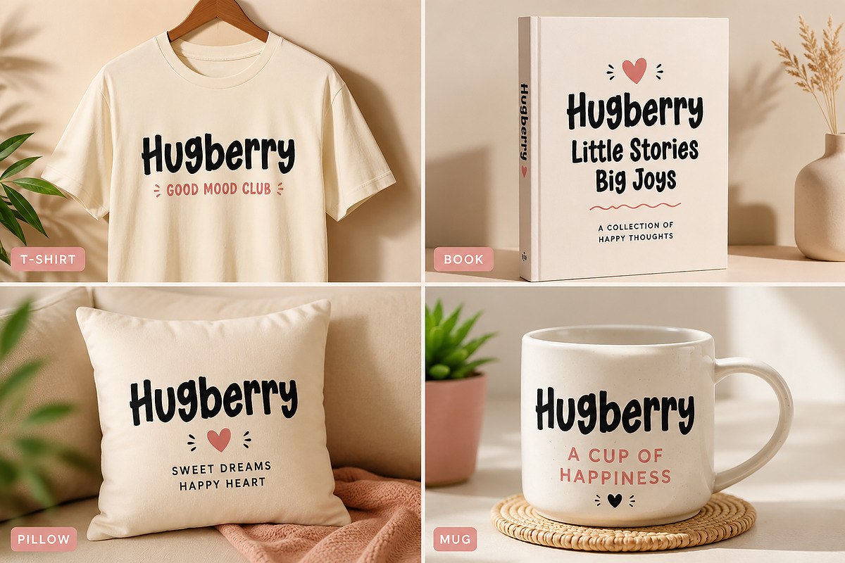 Hugberry – Handcrafted Display Font, a Slab Serif Font by Wow Magic (Photo 2 of 4)