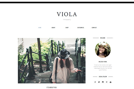 Blogger Template Responsive - VIOLA