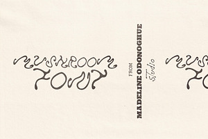Mushroom Hand Drawn Psychedelic Font